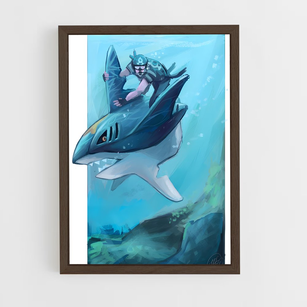 ap-sharpedo-3 cadre Bois foncé