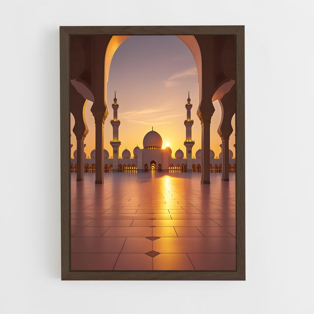 ap-sheikh zayed mosque-1 cadre Bois foncé