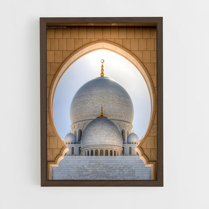 ap-sheikh zayed mosque-9 cadre Bois foncé