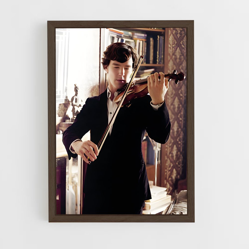 ap-sherlock holmes-5 cadre Bois foncé