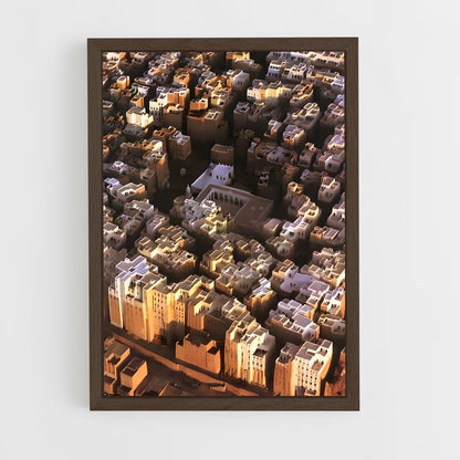 ap-shibam hadramout-1 cadre Bois foncé