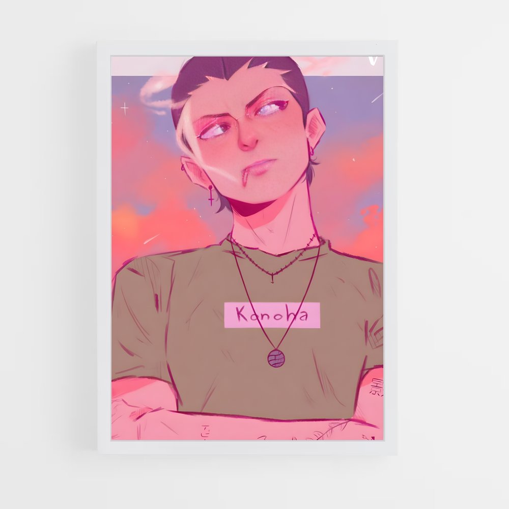 ap-shikamaru nara-5 cadre Blanc