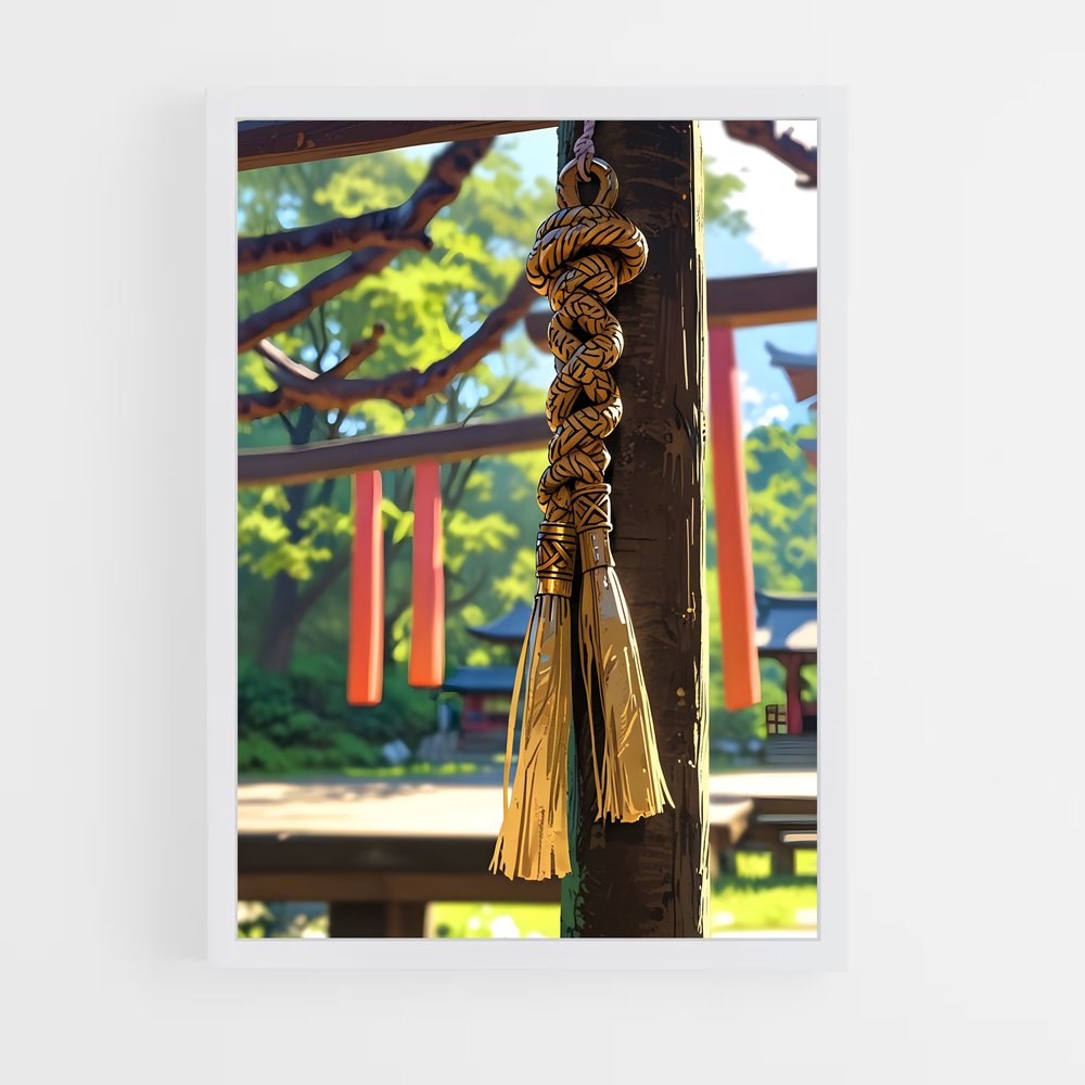 ap-shimenawa rope-1 cadre Blanc