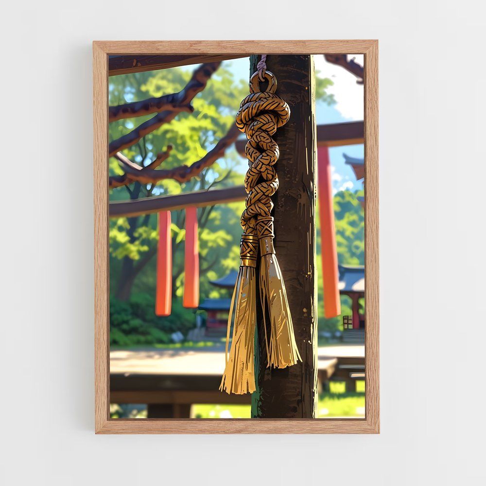 ap-shimenawa rope-1 cadre Bois clair