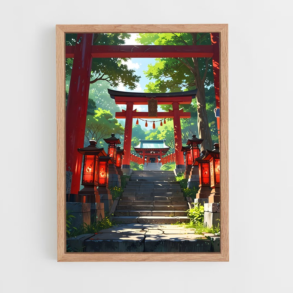 ap-shinto shrine-5 cadre Bois clair
