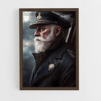 ap-ship captain-1 cadre Bois foncé