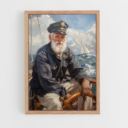 ap-ship captain-2 cadre Bois clair
