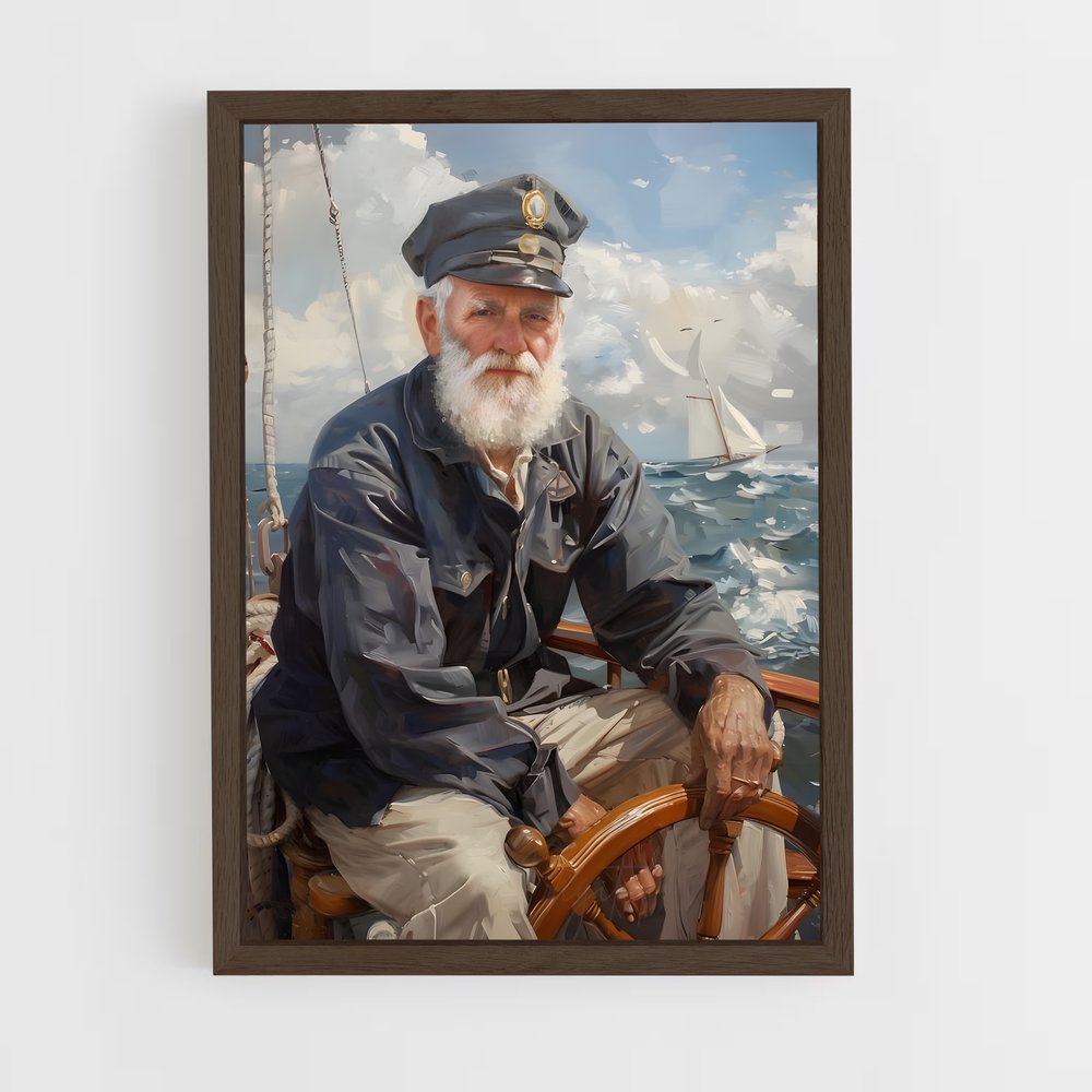 ap-ship captain-2 cadre Bois foncé