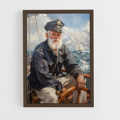 ap-ship captain-2 cadre Bois foncé