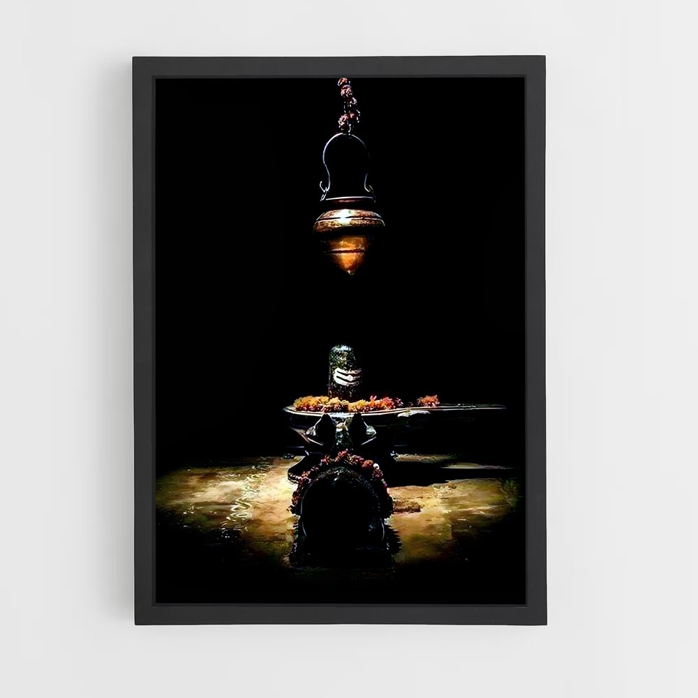 ap-shiva lingam-9 cadre Noir