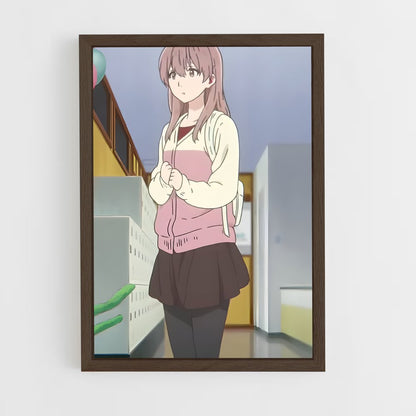ap-shoko nishimiya-2 cadre Bois foncé