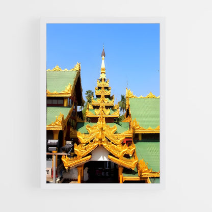 ap-shwedagon pagoda-1 cadre Blanc