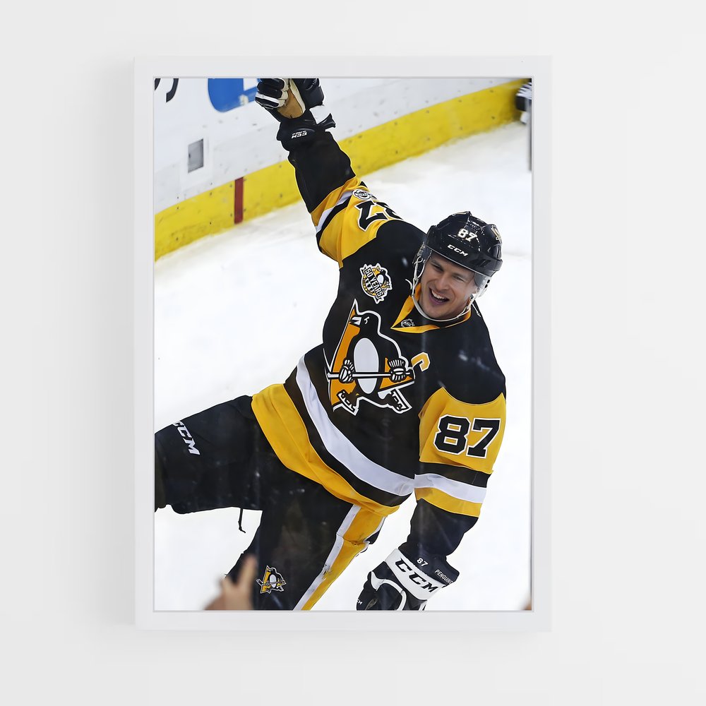 ap-sidney crosby-3 cadre Blanc