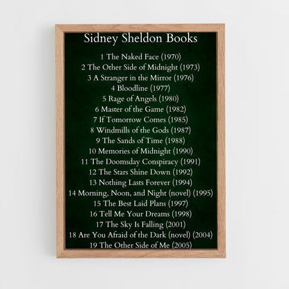 ap-sidney sheldon-1 cadre Bois clair