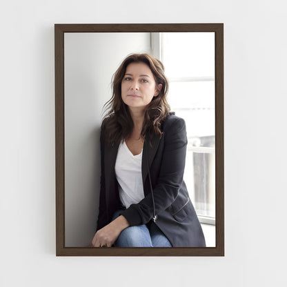 ap-sidse babett knudsen-17 cadre Bois foncé