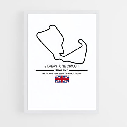 ap-silverstone circuit uk-3 cadre Blanc