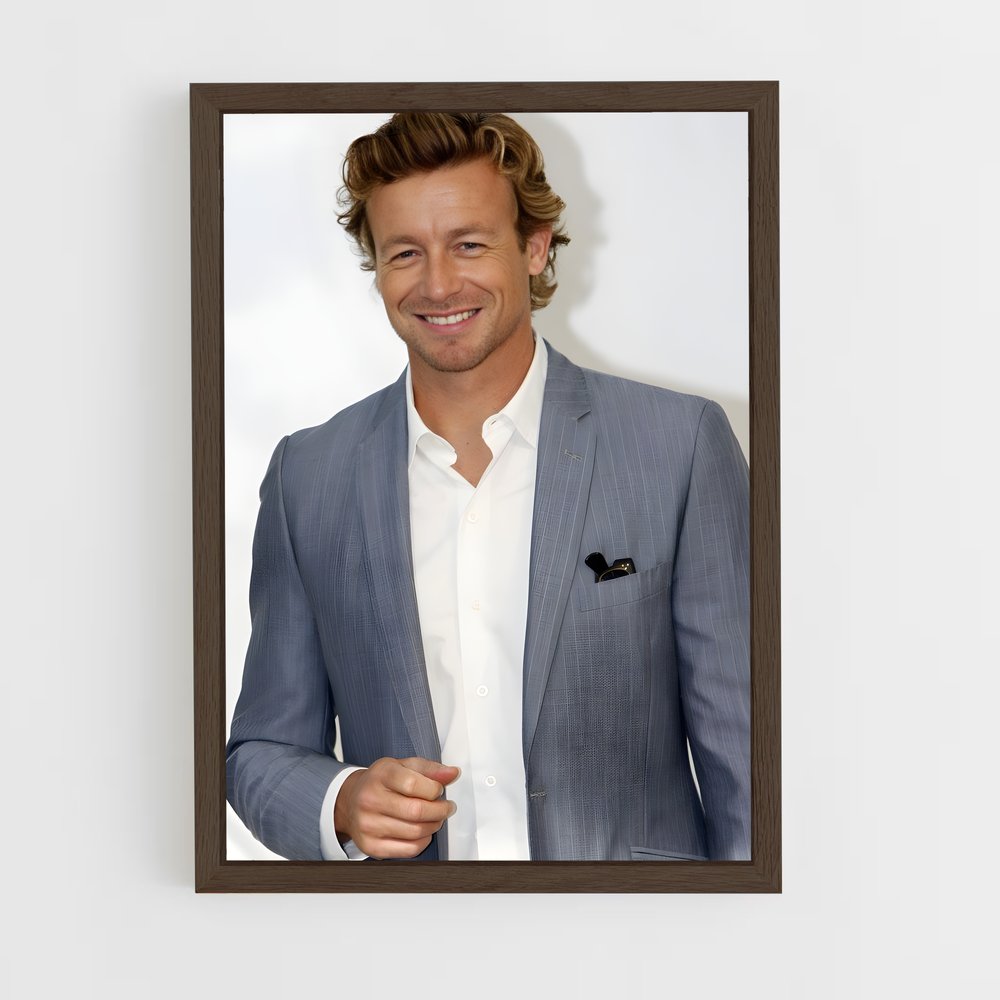 ap-simon baker-3 cadre Bois foncé