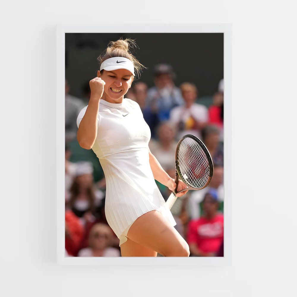 ap-simona halep-1 cadre Blanc