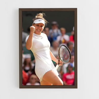ap-simona halep-1 cadre Bois foncé