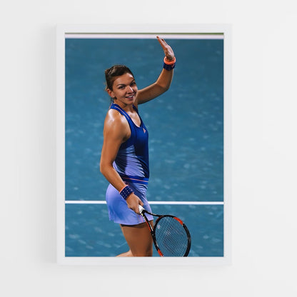 ap-simona halep-3 cadre Blanc