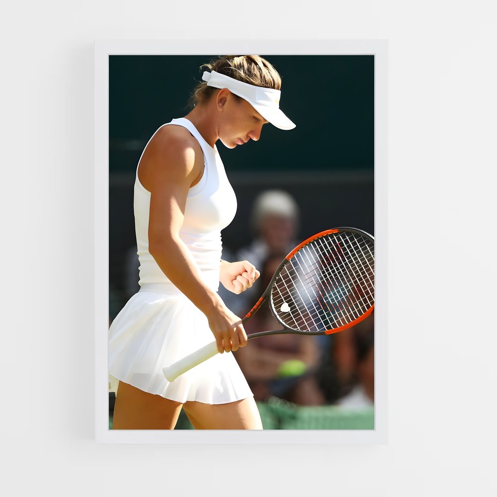 ap-simona halep-4 cadre Blanc
