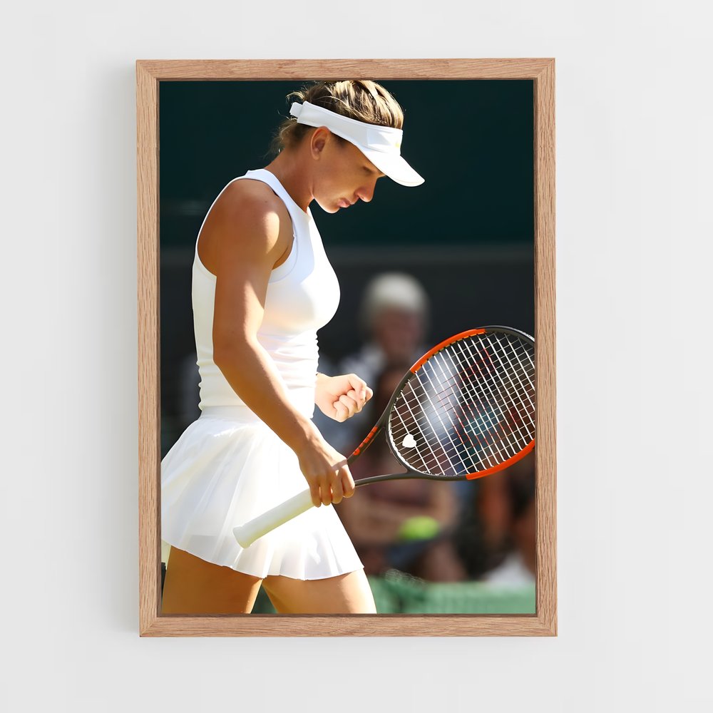 ap-simona halep-4 cadre Bois clair