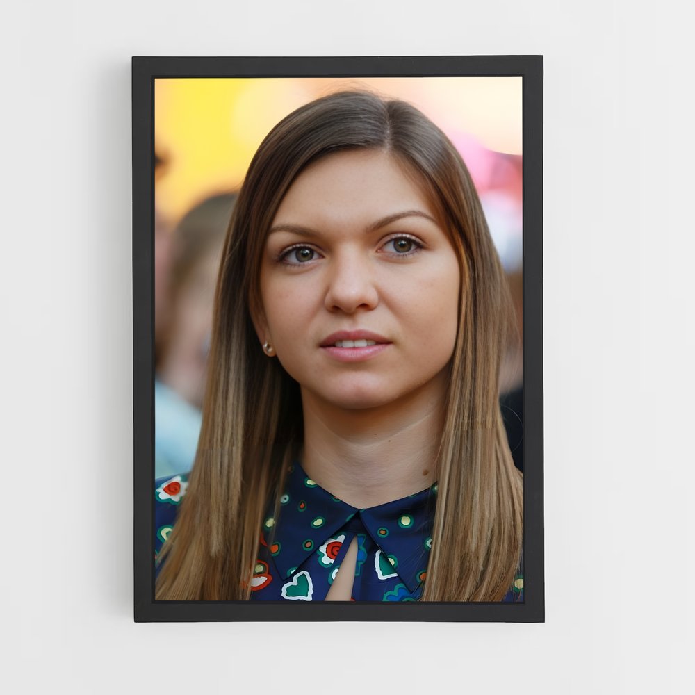 ap-simona halep-6 cadre Noir