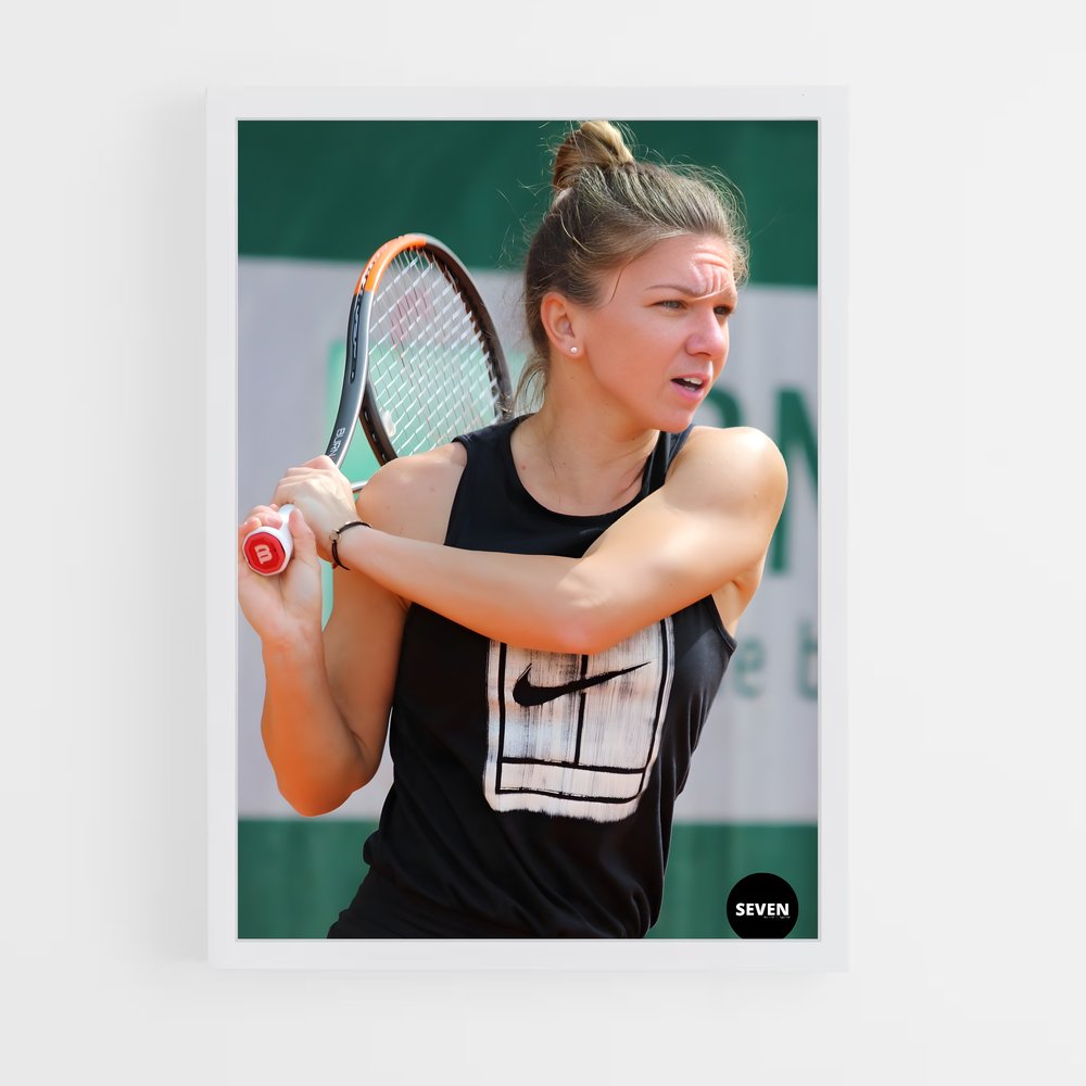 ap-simona halep-9 cadre Blanc