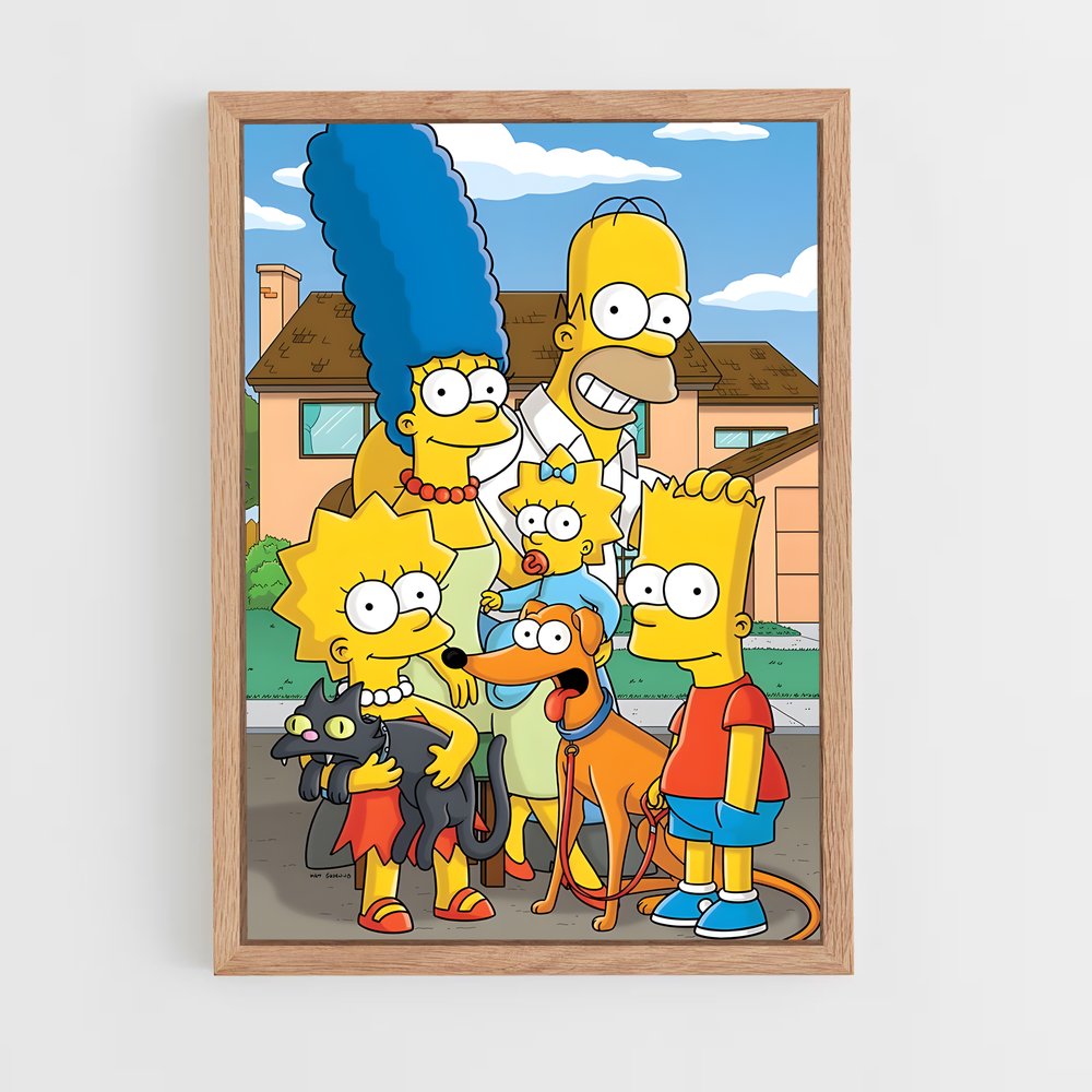 ap-simpsons-1 cadre Bois clair