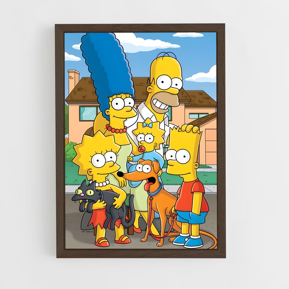 ap-simpsons-1 cadre Bois foncé
