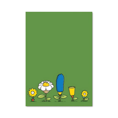 Poster Homer en Fleurs