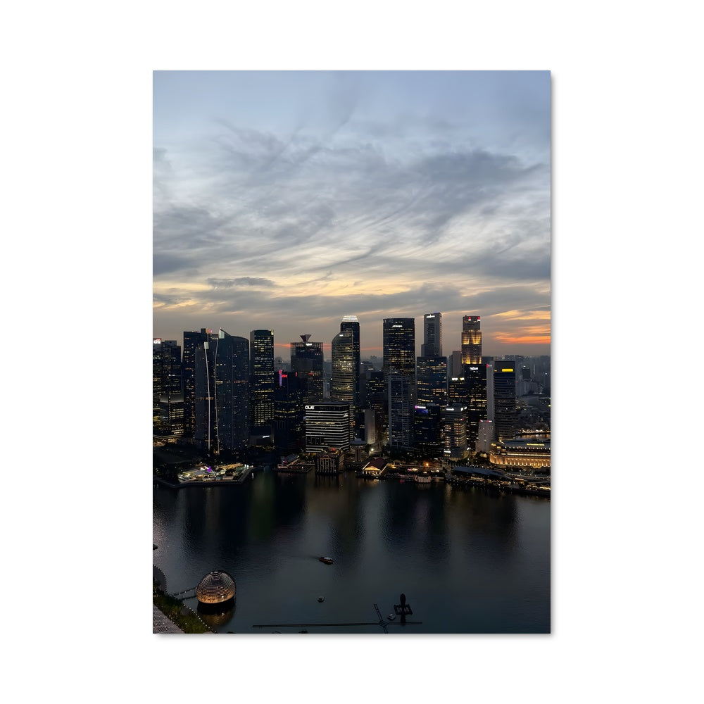 Poster Skyline Singapour
