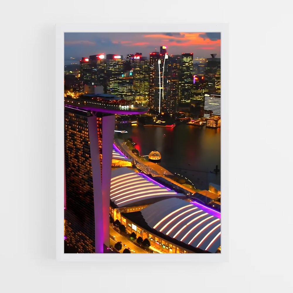 ap-singapore city-9 cadre Blanc