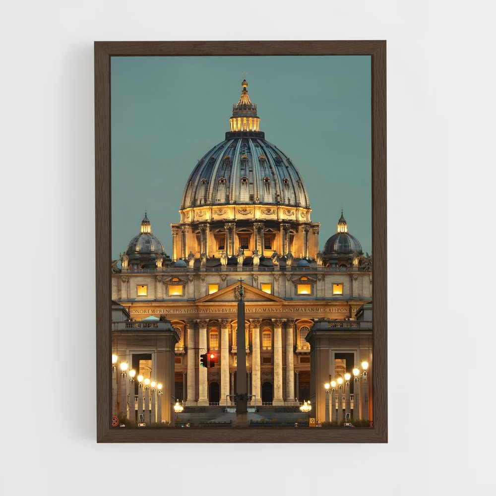 ap-sistine chapel-1 cadre Bois foncé