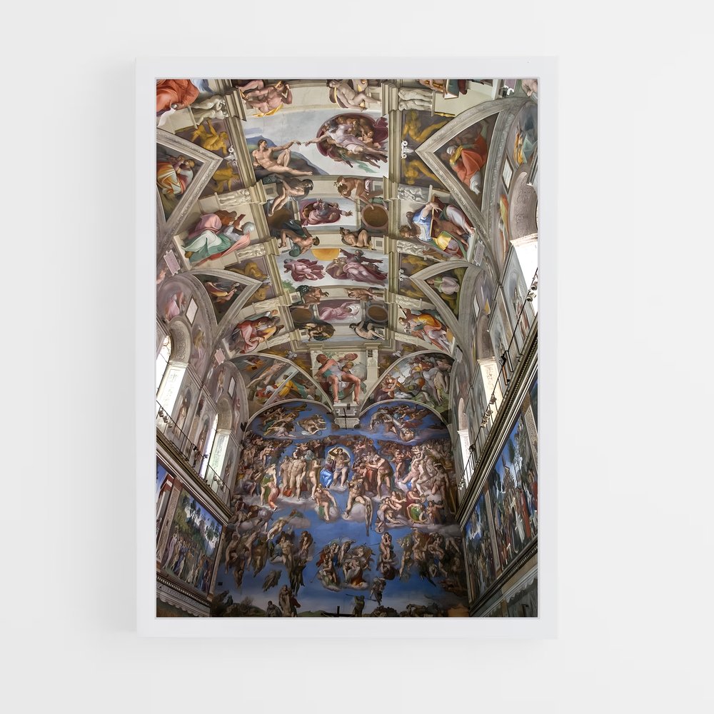 ap-sistine chapel-4 cadre Blanc