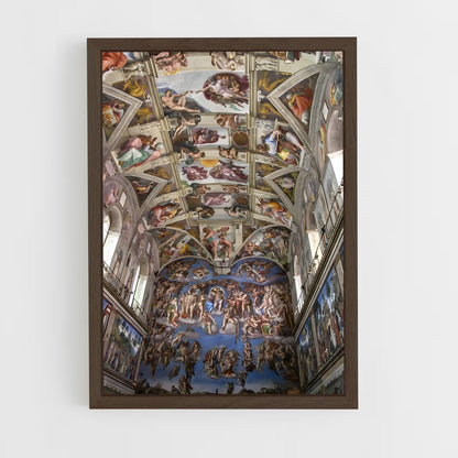 ap-sistine chapel-4 cadre Bois foncé