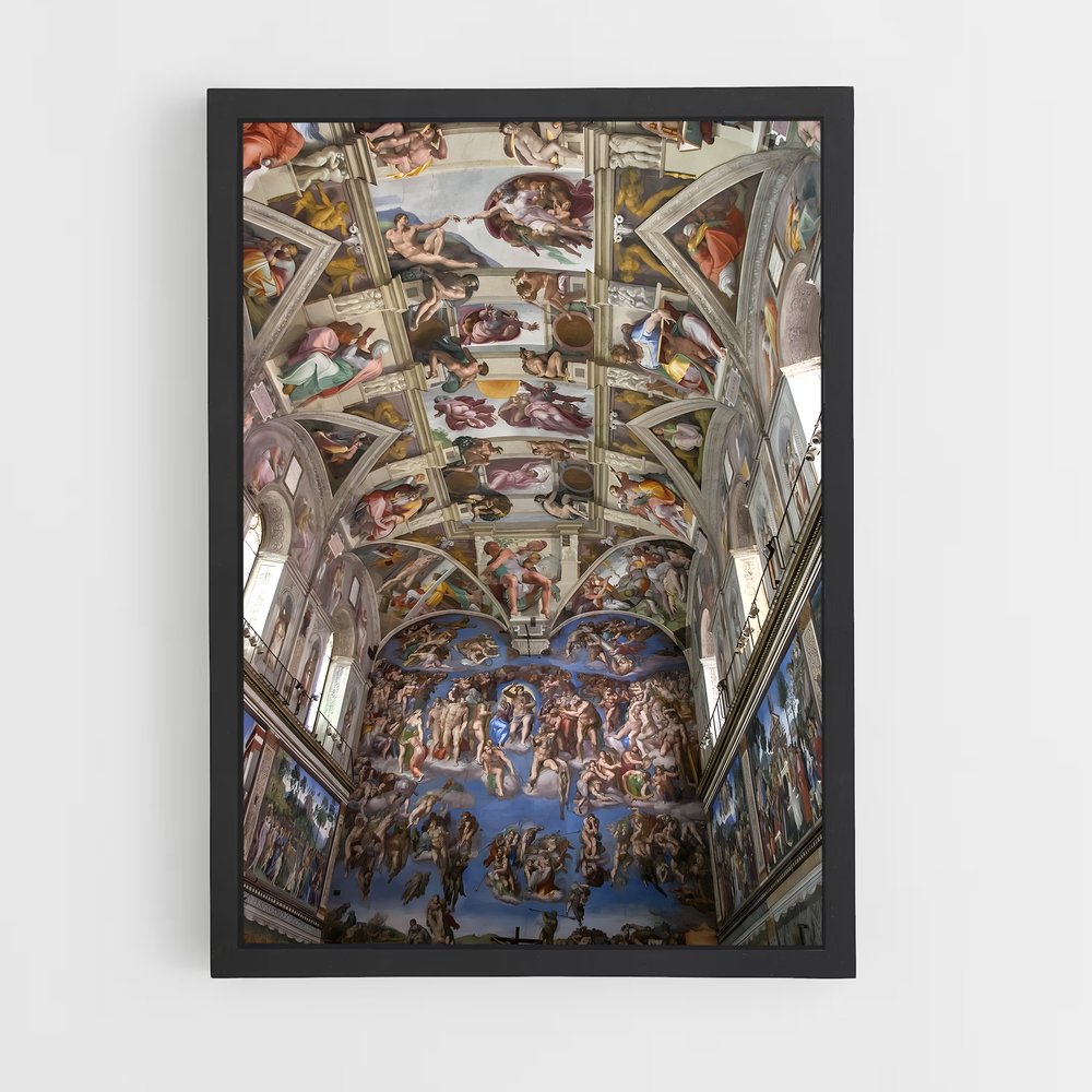 ap-sistine chapel-4 cadre Noir