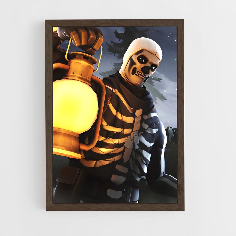 ap-skull trooper-4 cadre Bois foncé