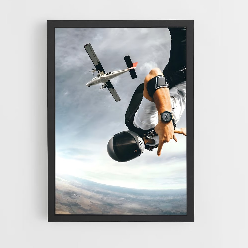 ap-skydiving-10 cadre Noir
