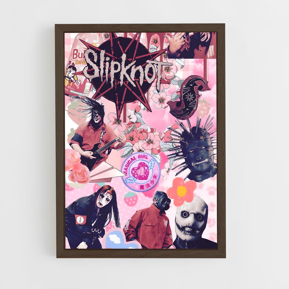 ap-slipknot-12 cadre Bois foncé