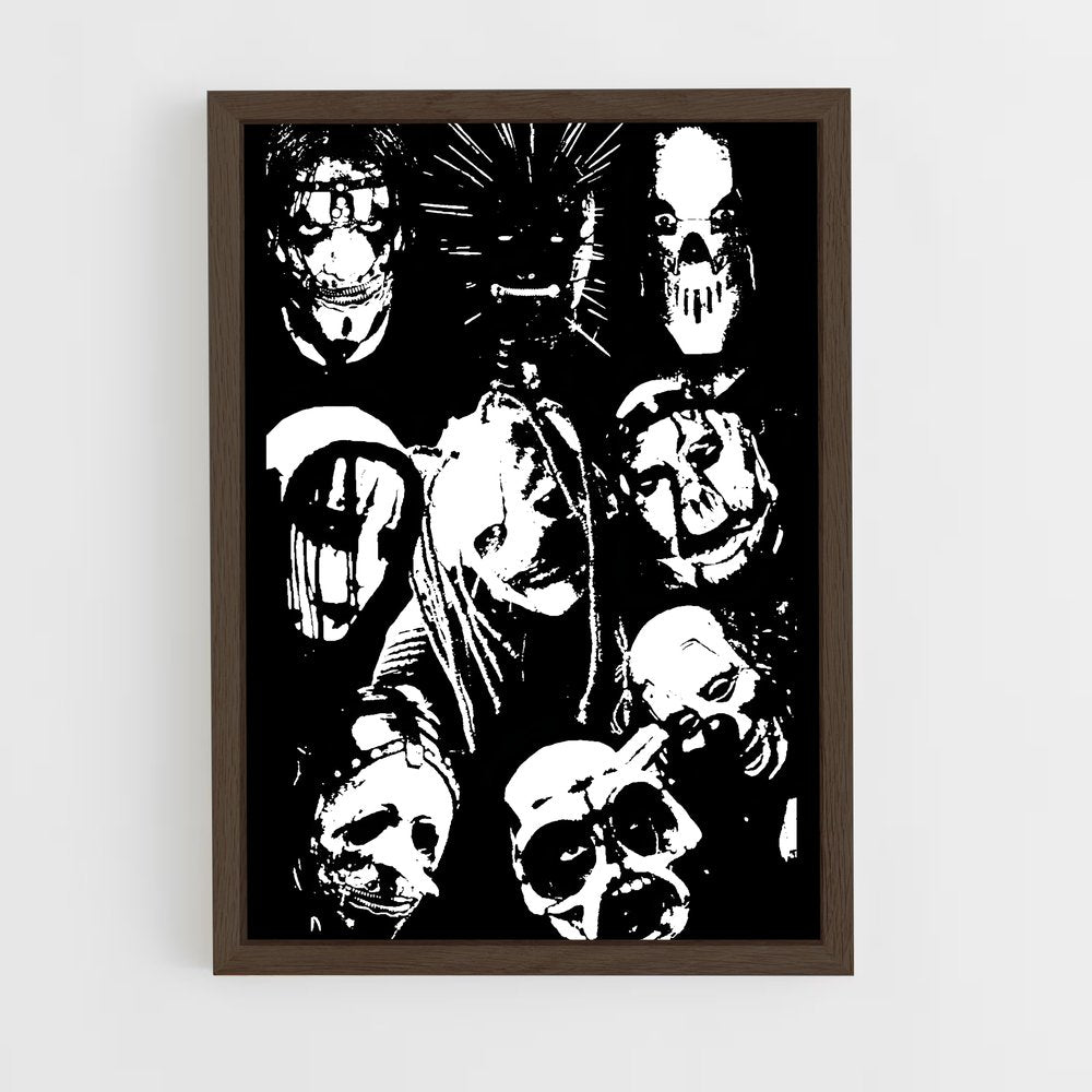 ap-slipknot-13 cadre Bois foncé