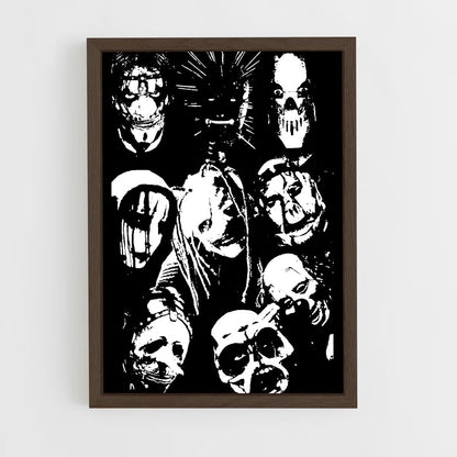 ap-slipknot-13 cadre Bois foncé