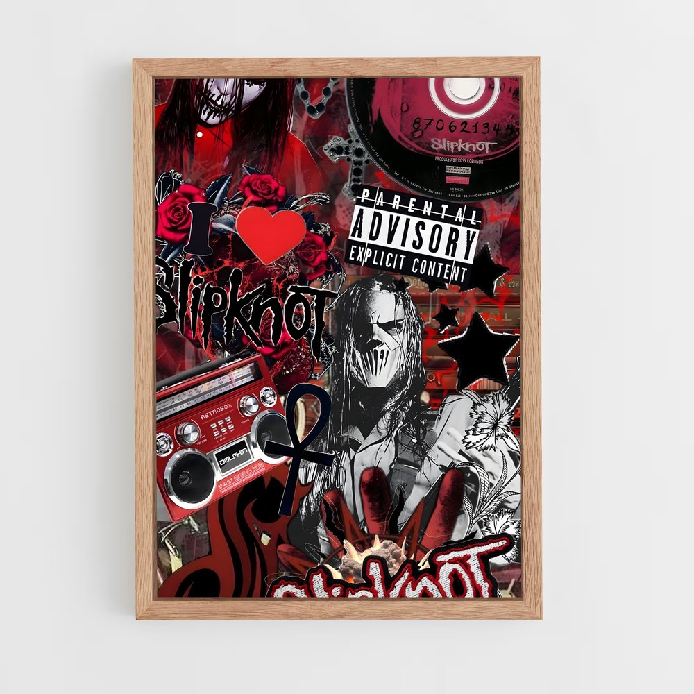 ap-slipknot-14 cadre Bois clair