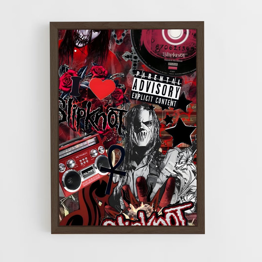 ap-slipknot-14 cadre Bois foncé