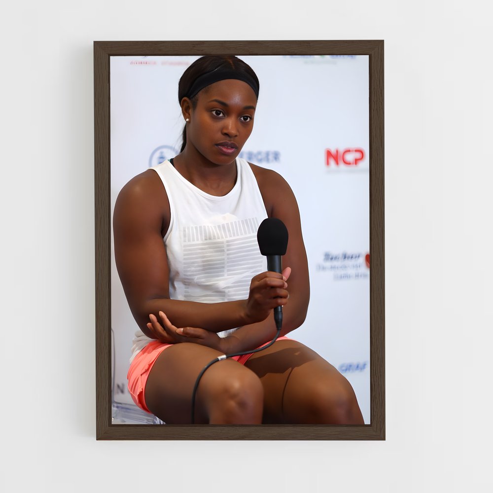 ap-sloane stephens-4 cadre Bois foncé