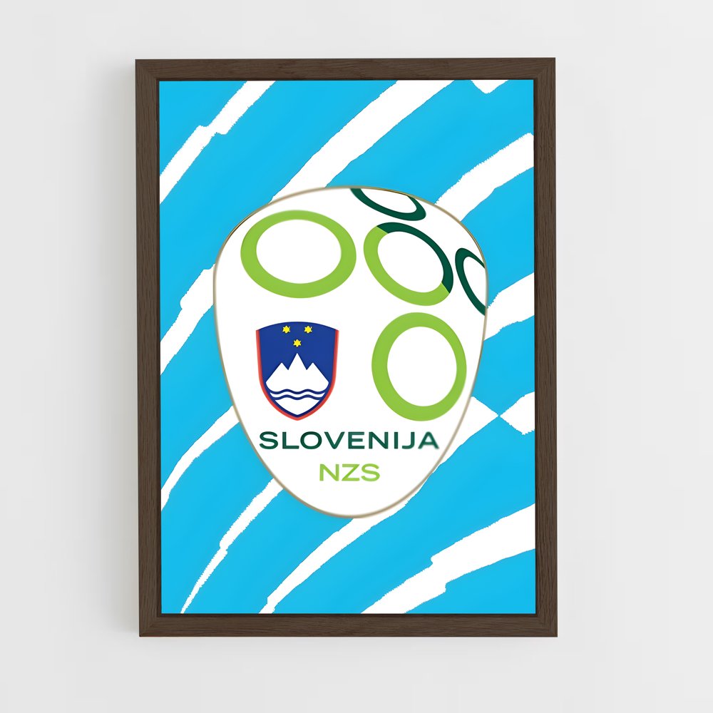 ap-slovenia national football team-2 cadre Bois foncé
