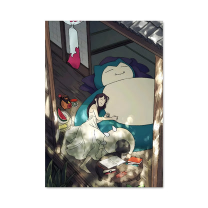 Poster Snorlax au Repos