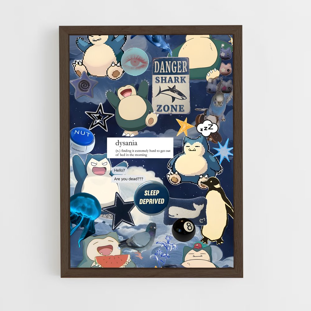 ap-snorlax-3 cadre Bois foncé