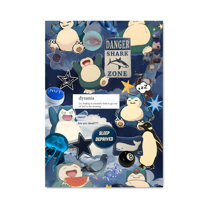 Poster Snorlax et le Festin Aquatique