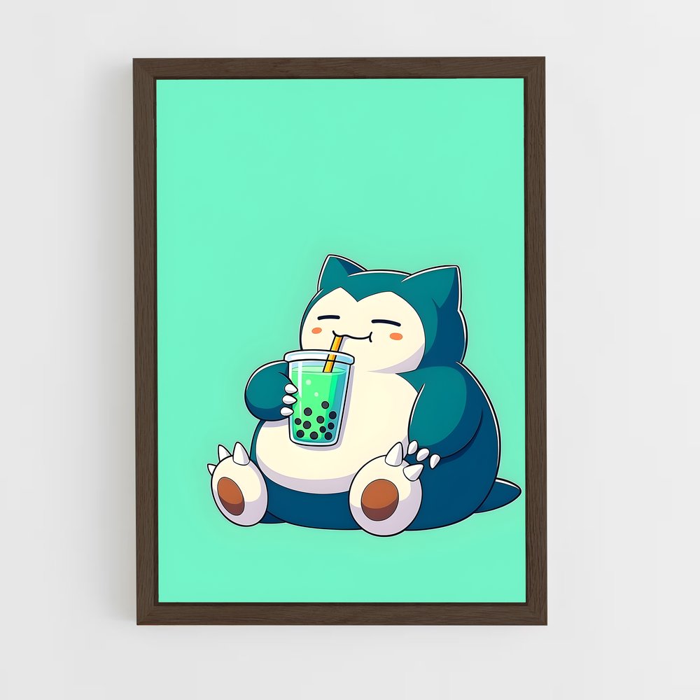 ap-snorlax-6 cadre Bois foncé